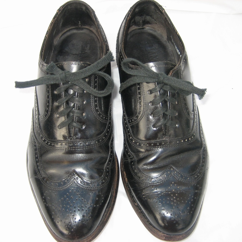 HANOVER Master Flex Black Wingtips,7 D/B